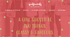 Desktop Screenshot of girlfriendsweekend.org