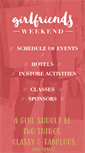 Mobile Screenshot of girlfriendsweekend.org