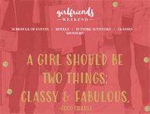 Tablet Screenshot of girlfriendsweekend.org